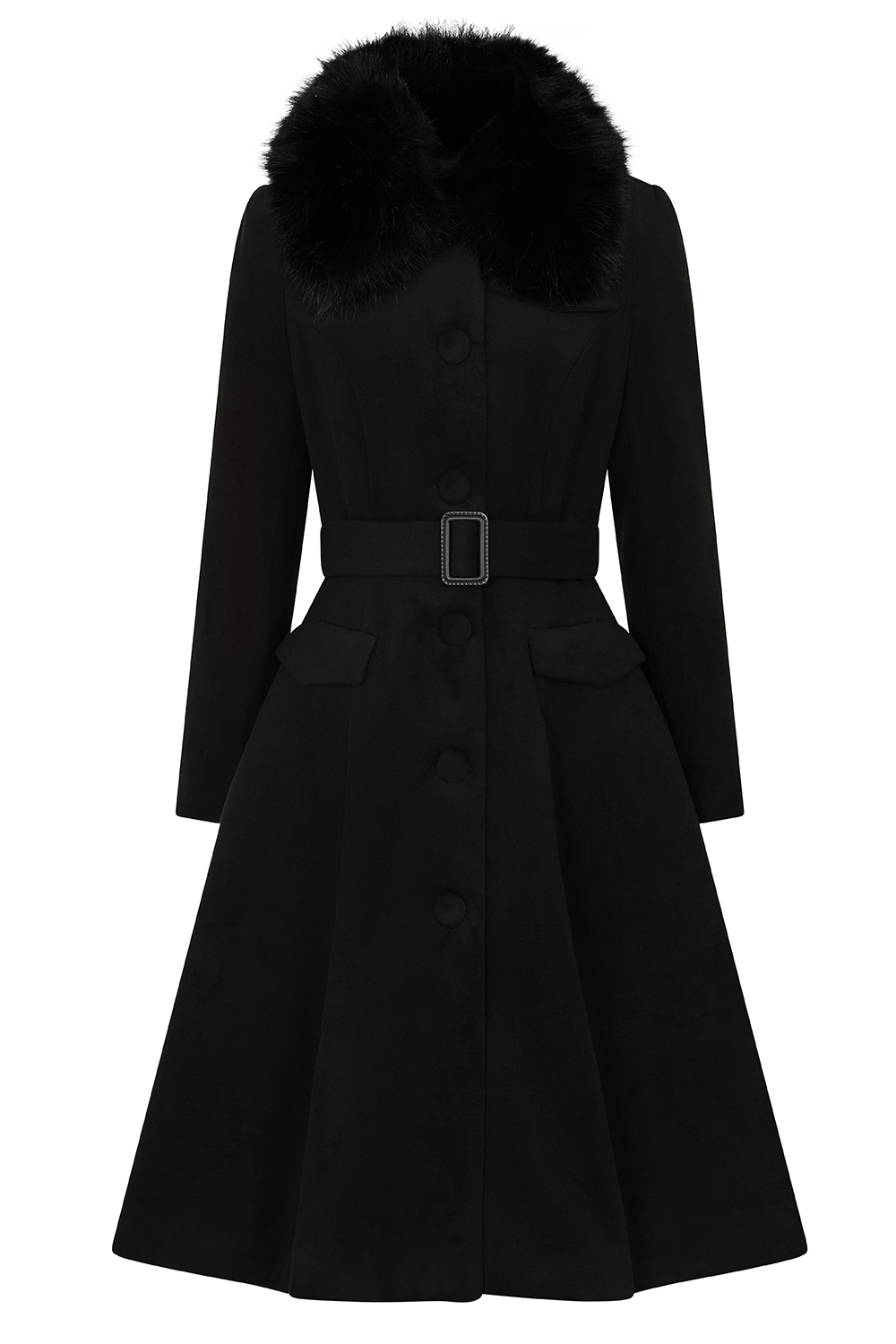 Matilda Swing Coat in Black